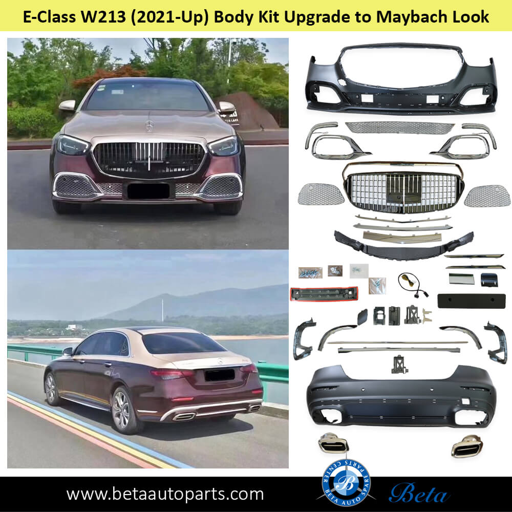 Mercedes E-Class W213 (2021-2023), Body Kit Upgrade To Maybach Look, China Mercedes E-Class W213 (2021-2023), Body Kit Upgrade To Maybach Look, China